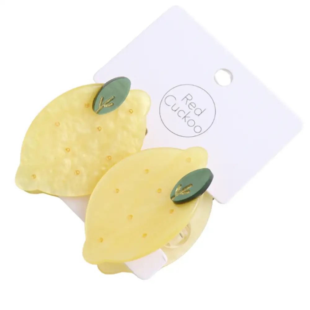 Duo Fruity Mini Claw Clips  - Sicilian Lemons