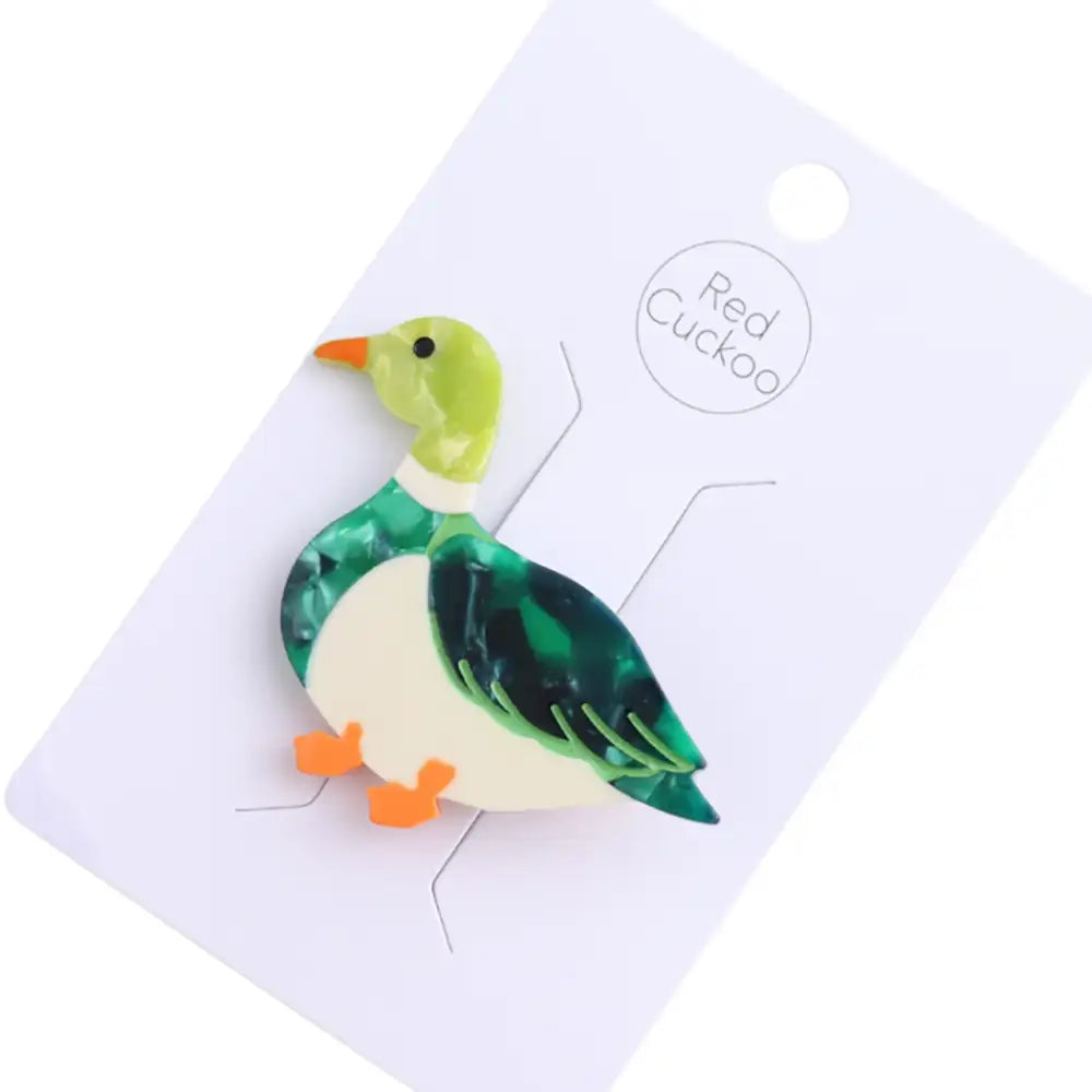 Bird Hair Slide - Merganser Duck
