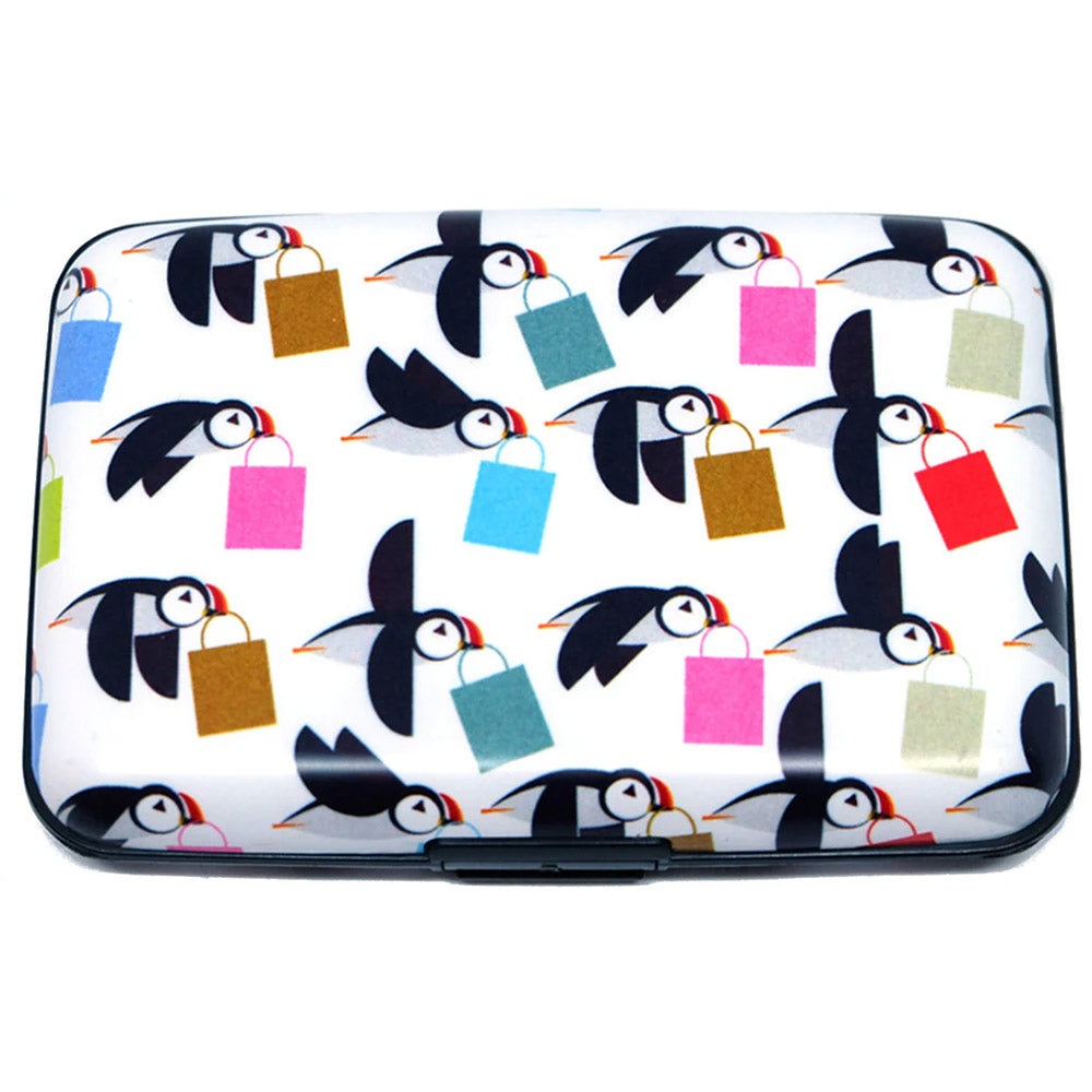 Aluminium Wallet - Colony of Puffins