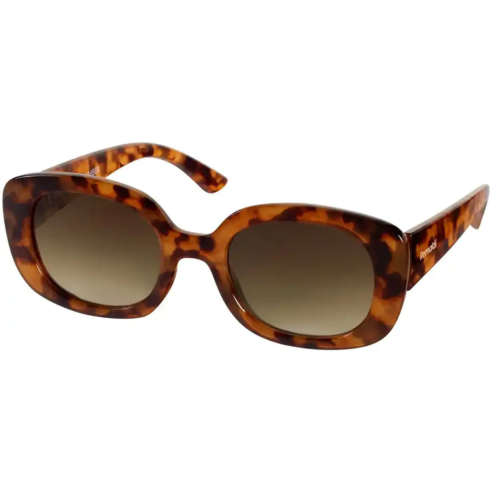 Holly Rectangle Sunglasses - Amber Tortoiseshell