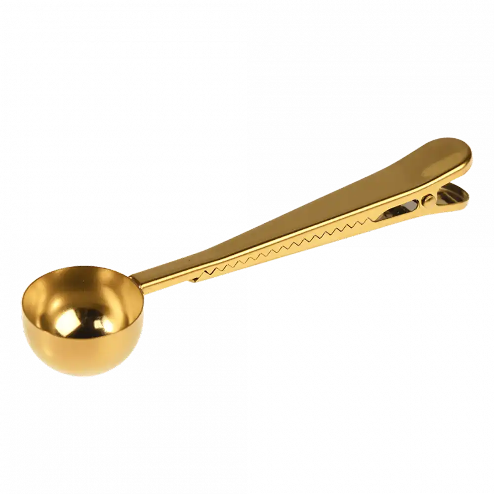 Coffee Scoop with Clip - Gold