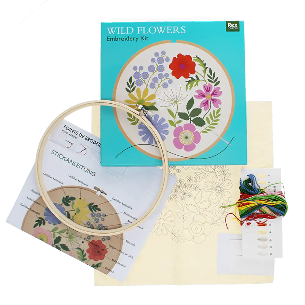 Embroidery Gift Set - Wild Flowers