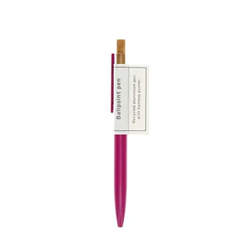 Recycled Aluminium Ballpoint Pen - Hot Pink