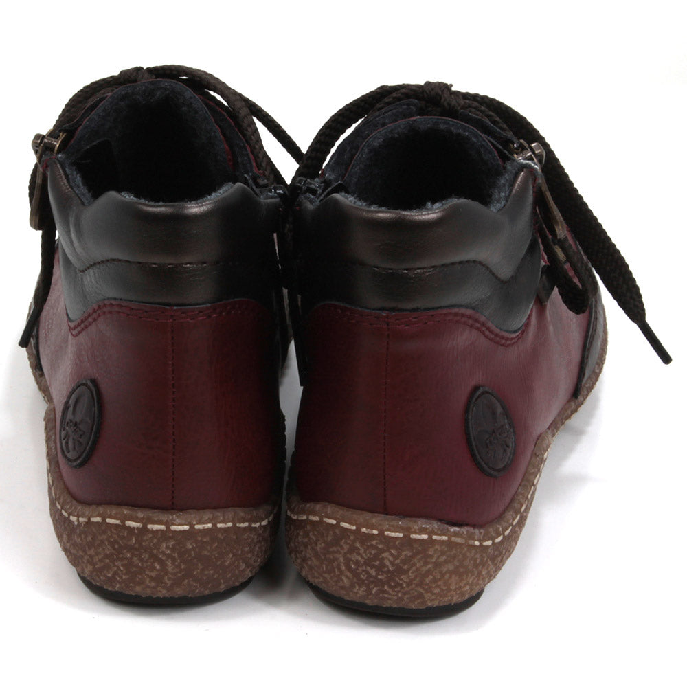 Waterproof High Top Trainers - Red