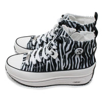 Zebra print high top sneakers
