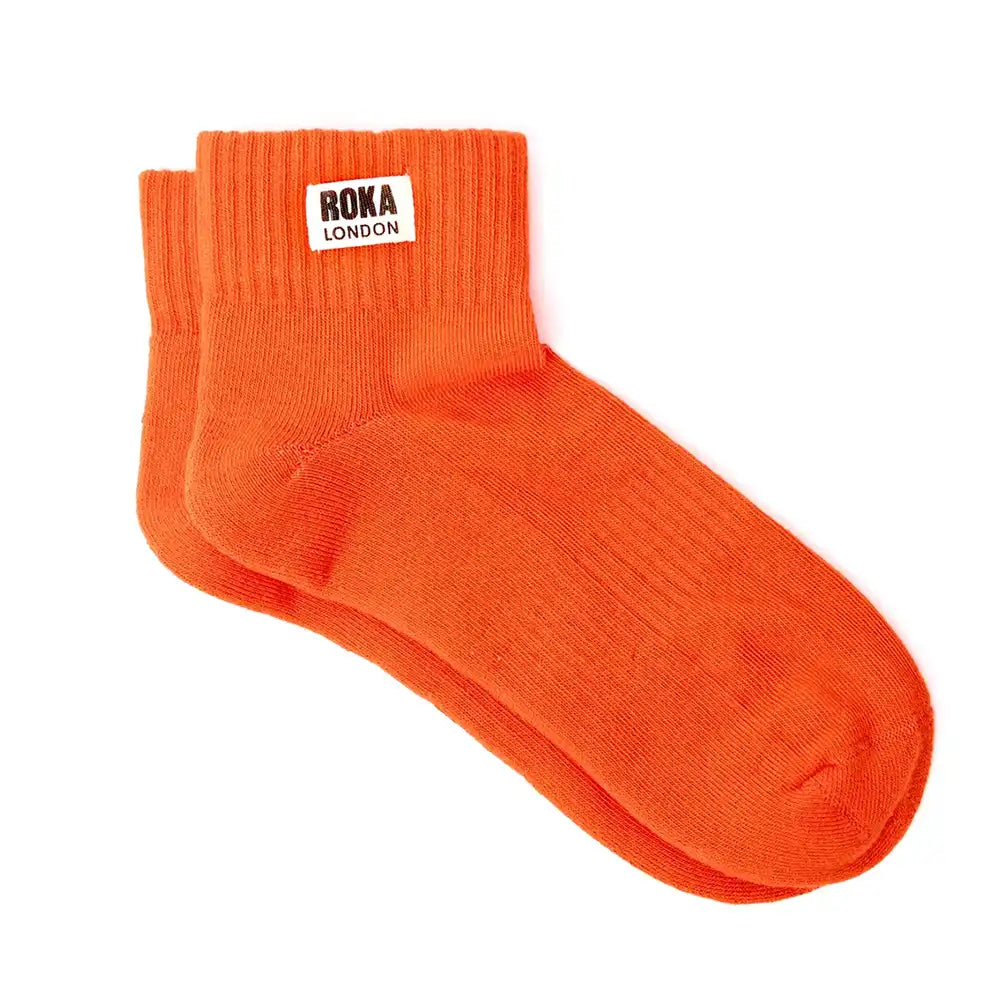 Wembley Cotton Socks - Jaffa Orange