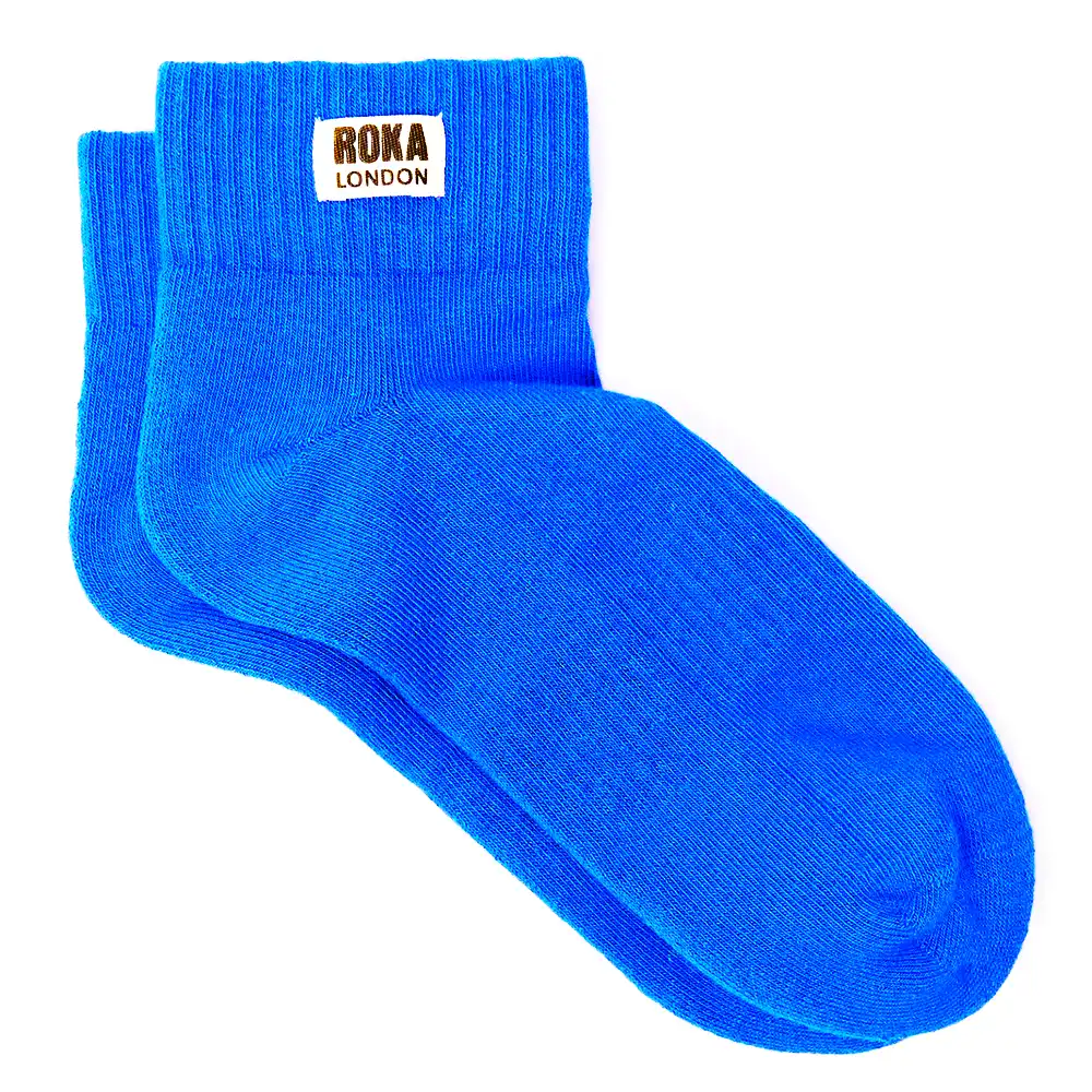 Wembley Cotton Socks - Malibu Blue