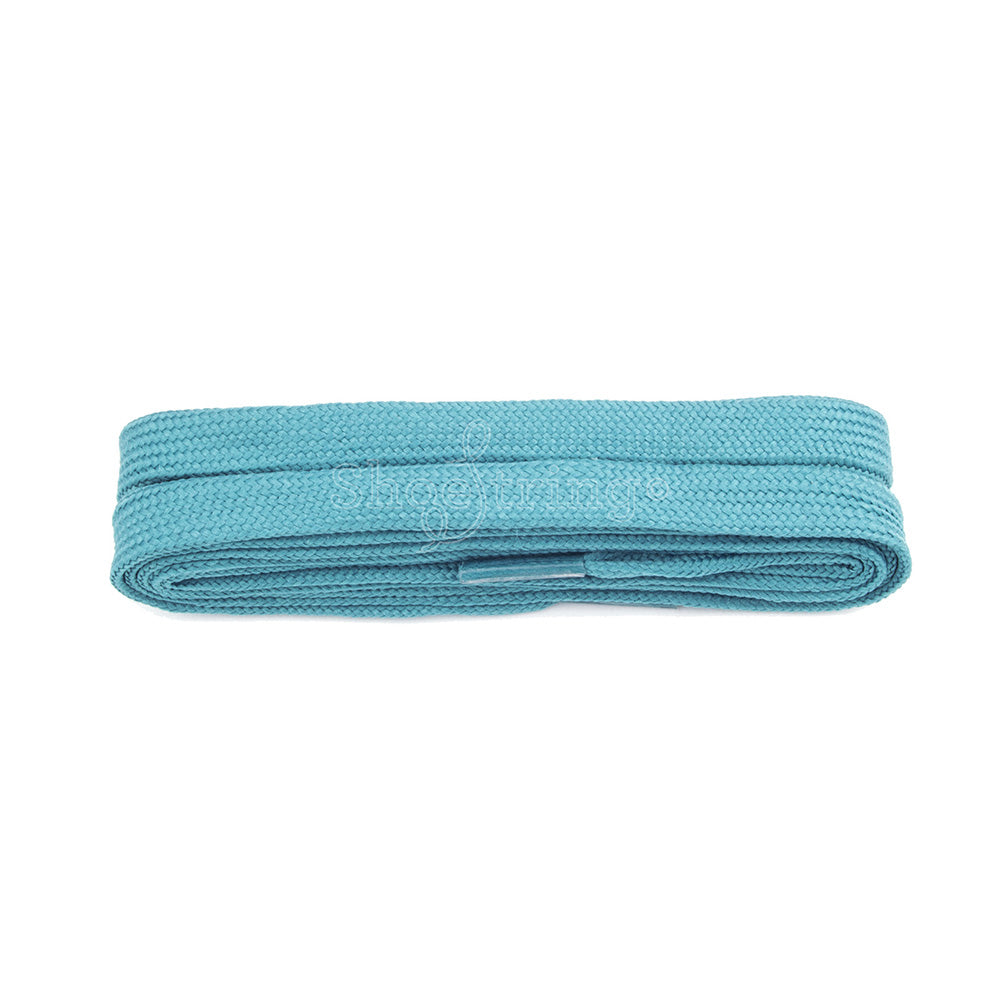 Shoe String Aqua Flat Laces - 120cm