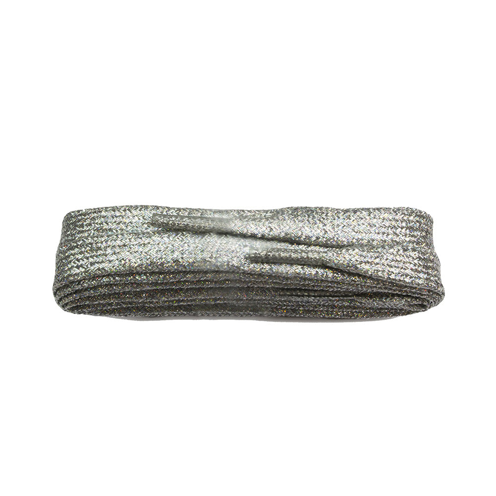 Shoe String Silver Flat Laces - 120cm