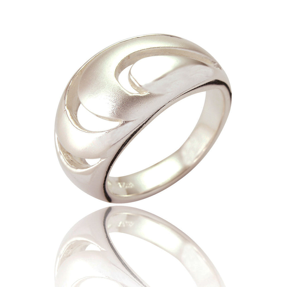 Spoke925 Denny Swirl Silver Ring