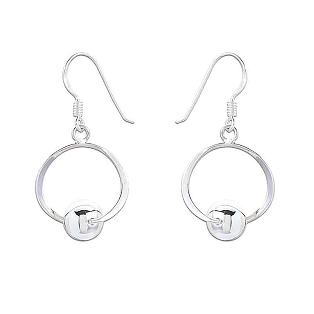 Spoke925 Briony Hoop Silver Earrings