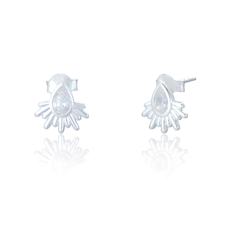 Spoke925 Isolde Stud Silver Earrings