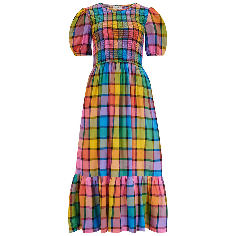 Sugarhill Yolanda Multicoloured Check Dress