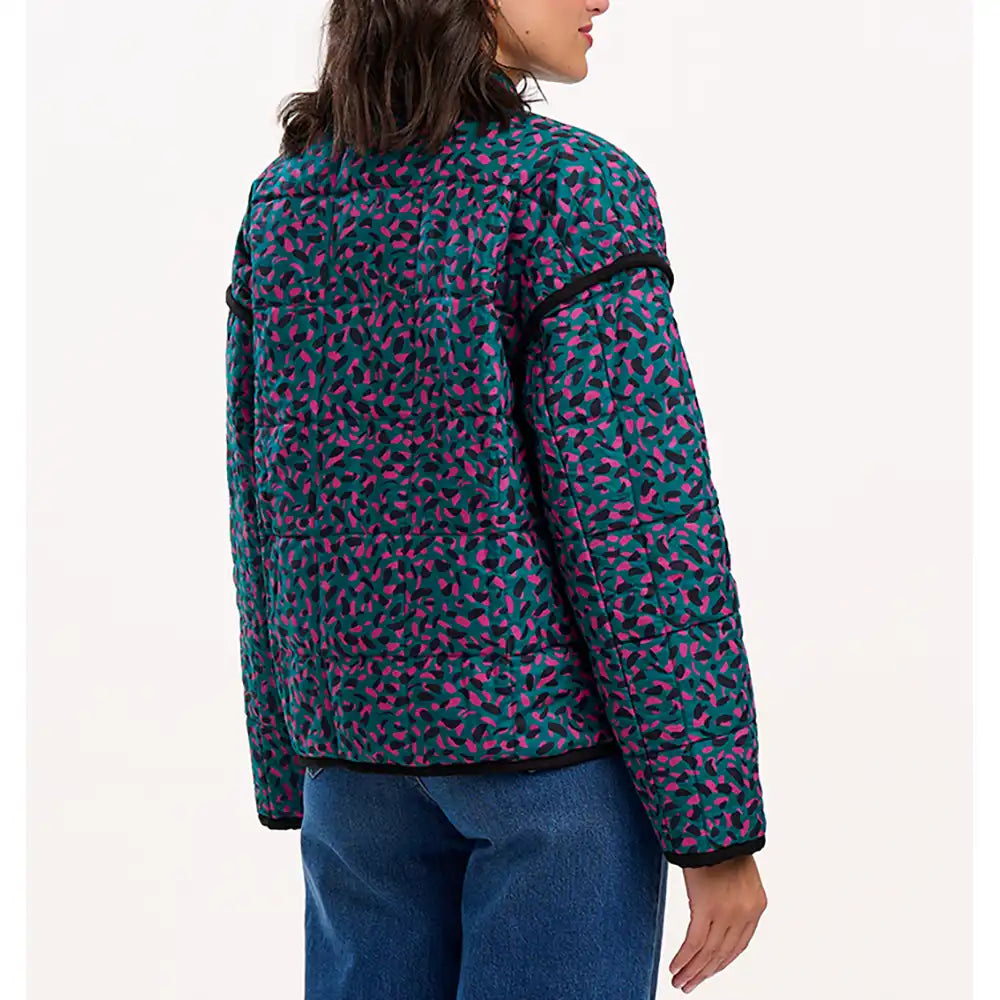 Elowen Quilted Jacket - Green Spots