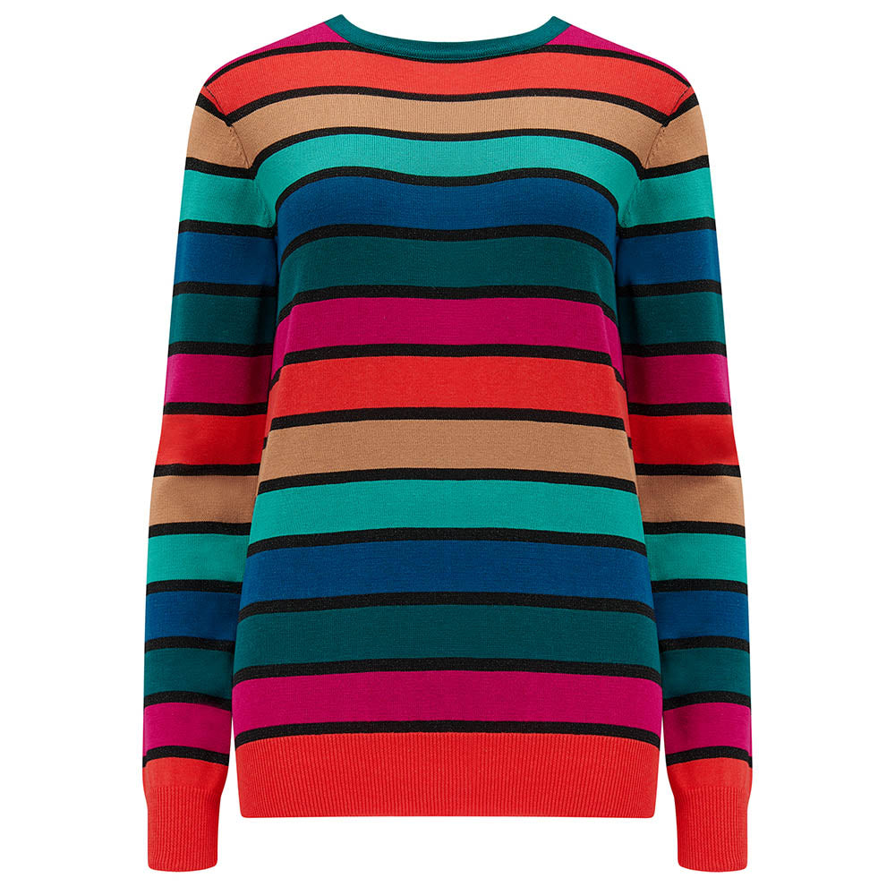 Glittery Rainbow Stripe Jumper