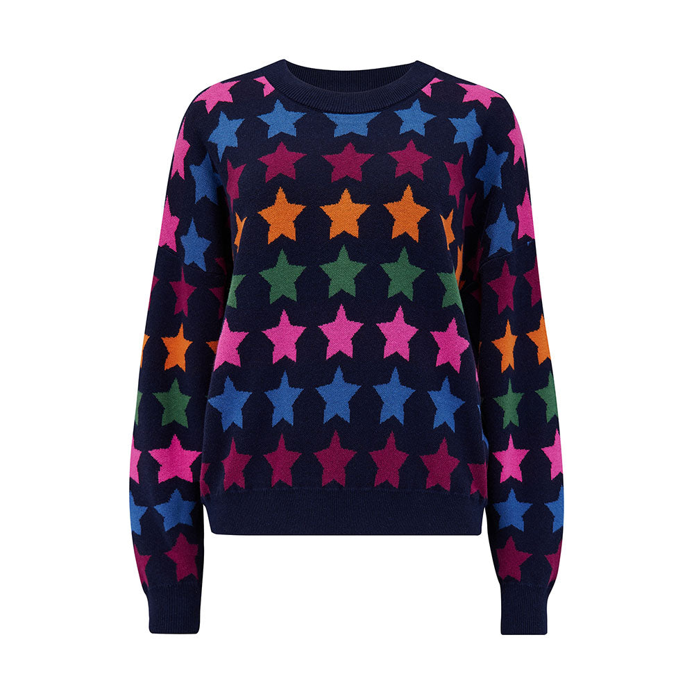 Rainbow Stars Long Sleeve Jumper