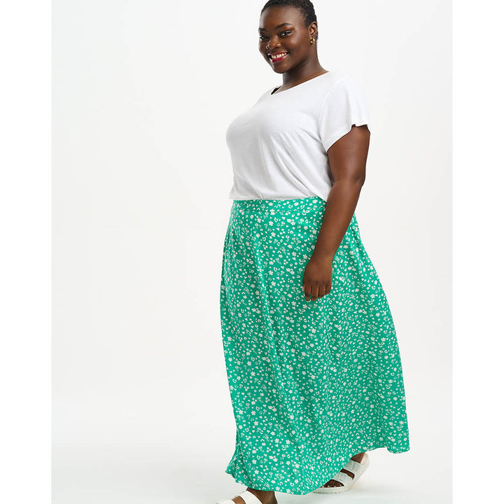 Sugarhill Zora Green Scatter Skirt