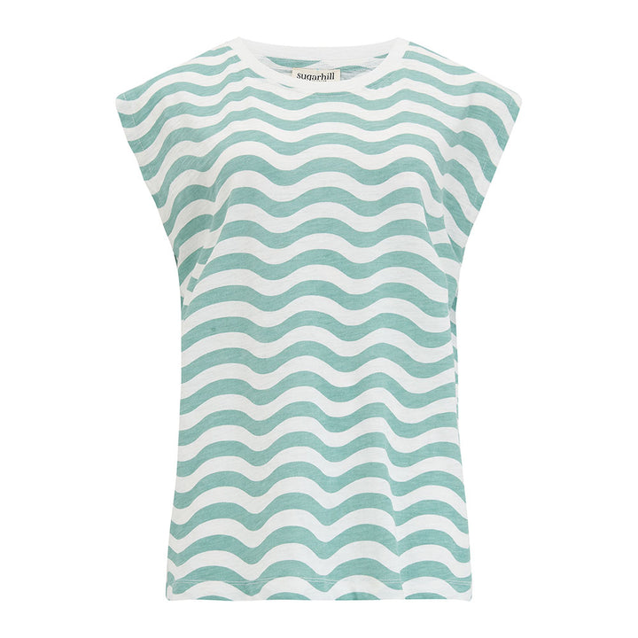 Sugarhill Chrissy Relaxed Tank Tee in Green