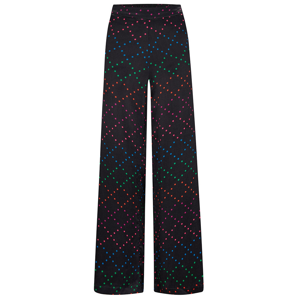 Satin Finished Rainbow Star Trousers