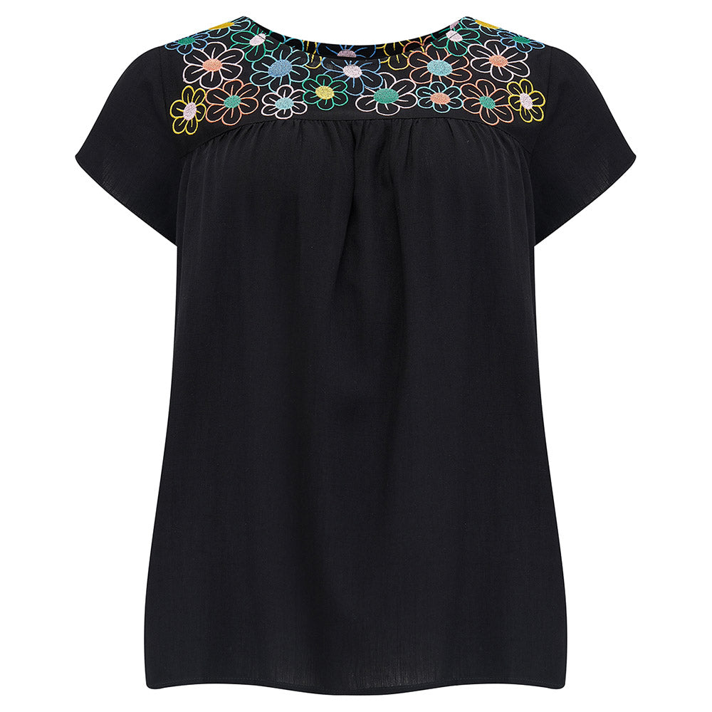 Sugarhill Embroidered Floral Brook Tunic Top