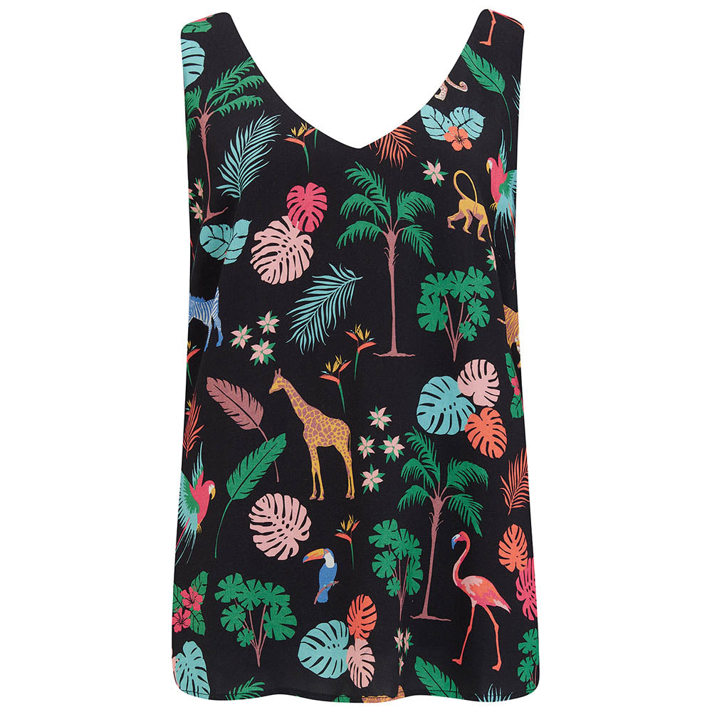 African Inspired Black Safari Vest