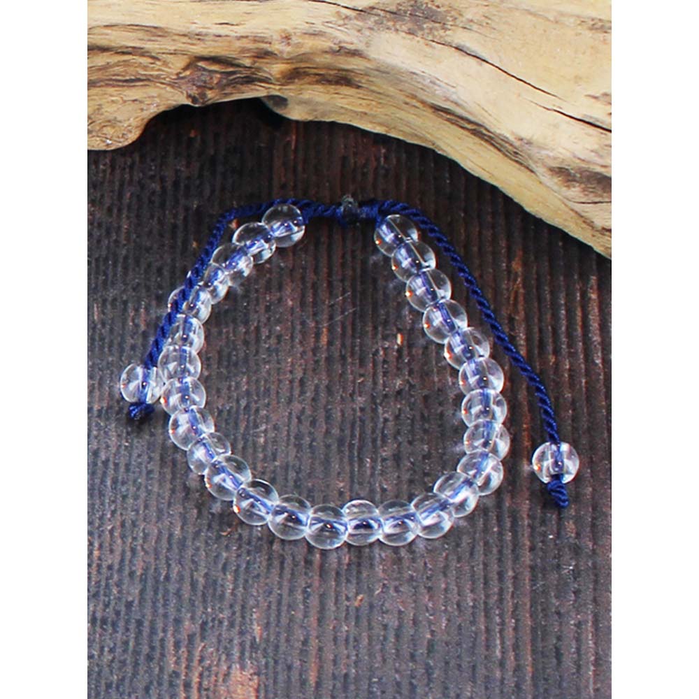 Suzie Blue Beaded Bracelet in Navy