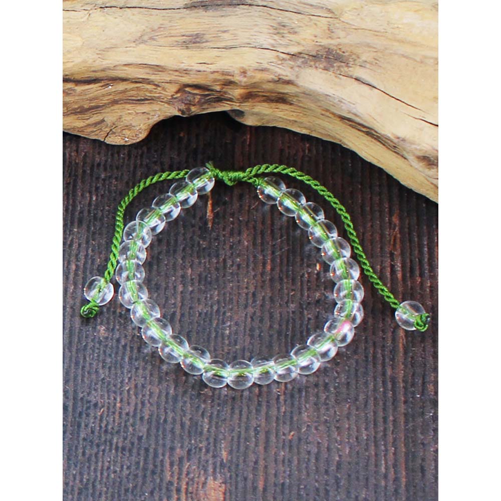 Suzie Blue Beaded Bracelet in Green