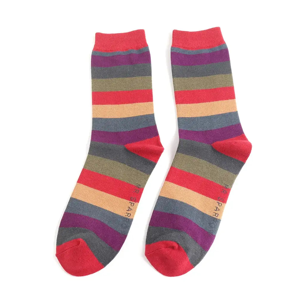 7-11 Thick Dark Stripes Socks