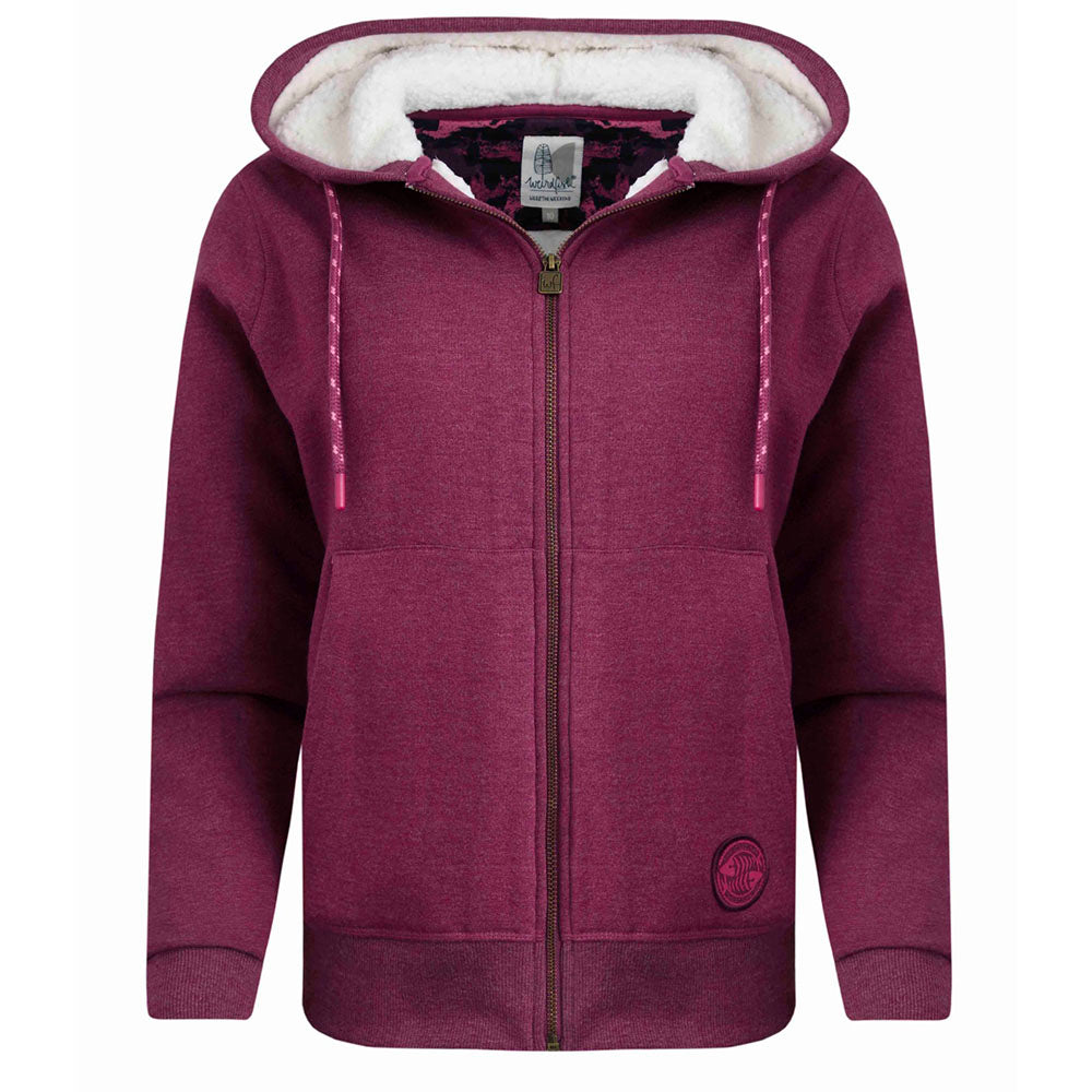 Sevanna Fleece Lined Hoody Plum