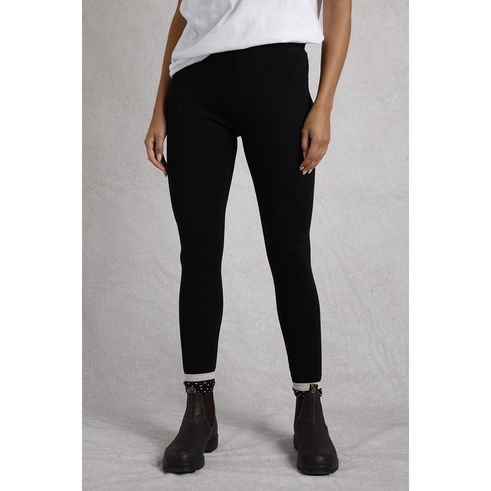 High Waisted Hiking Leggings - Black