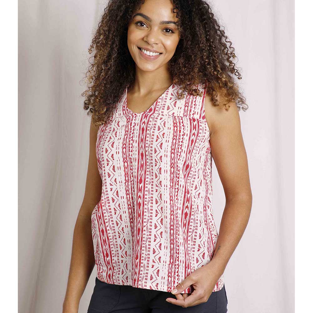 Aztec Inspired Vest in Rouge