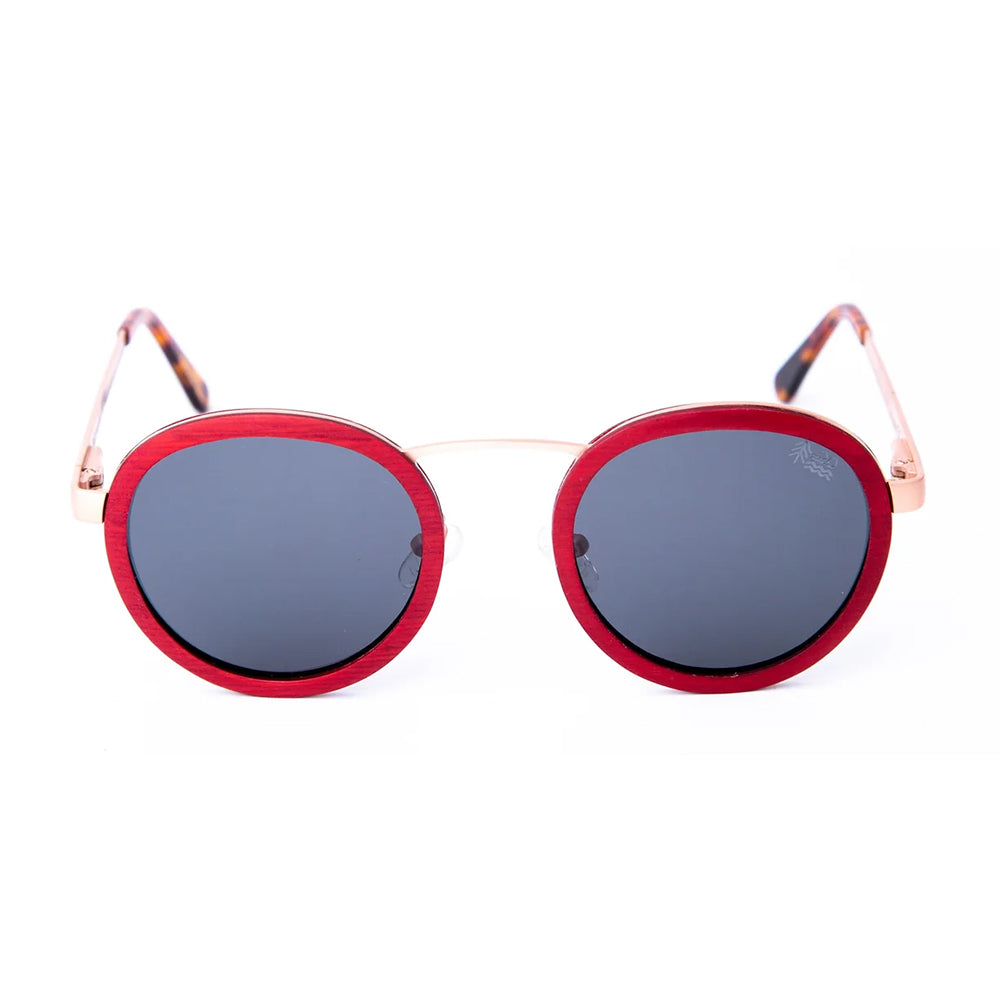 Wooden Waves Baffola Red Sunglasses