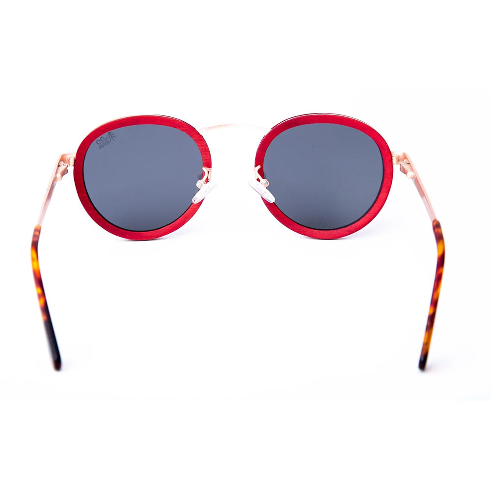 Wooden Waves Baffola Red Sunglasses