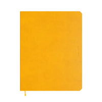 Yellow notebook on a white background