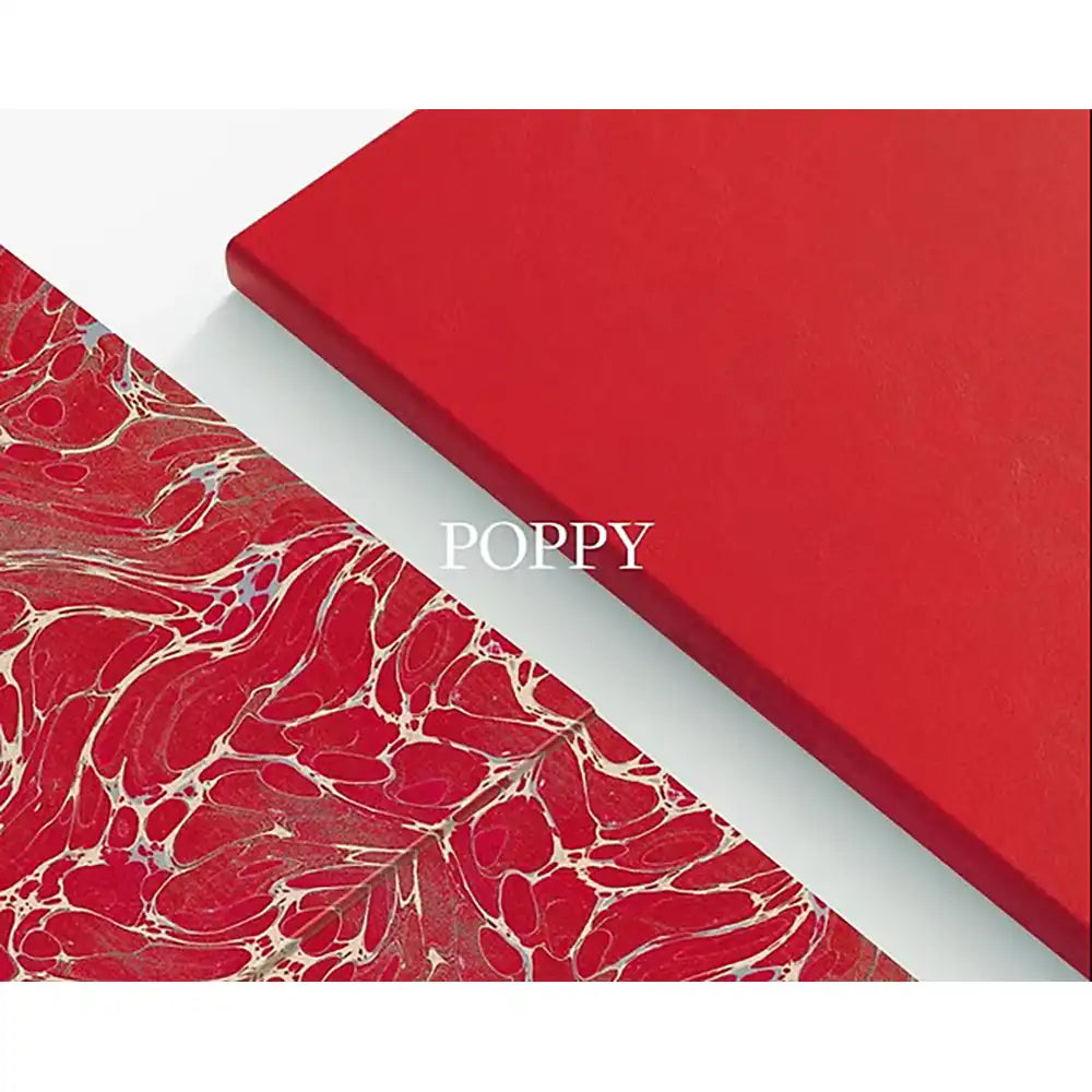 de Kempen Small Lined Soft Cover Pocketbook - Red Poppy