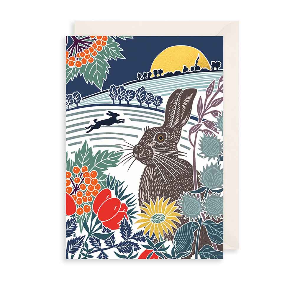 Hare Christmas Card