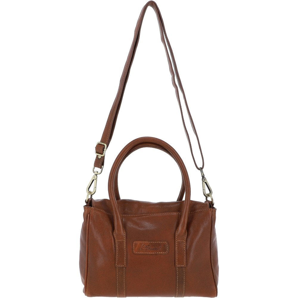 Ashwood Leather Medium Handbag in Cognac