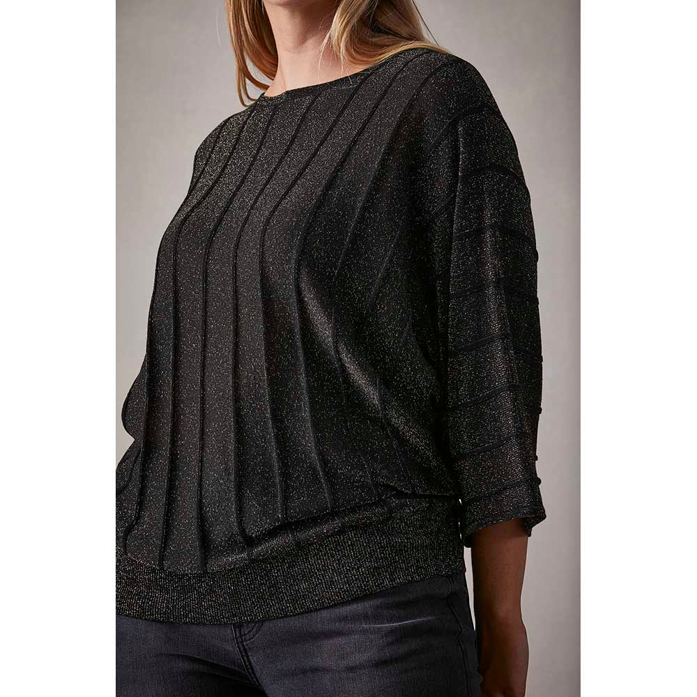 Eb & Ive Hayman Ribbed Knit Top in Raven
