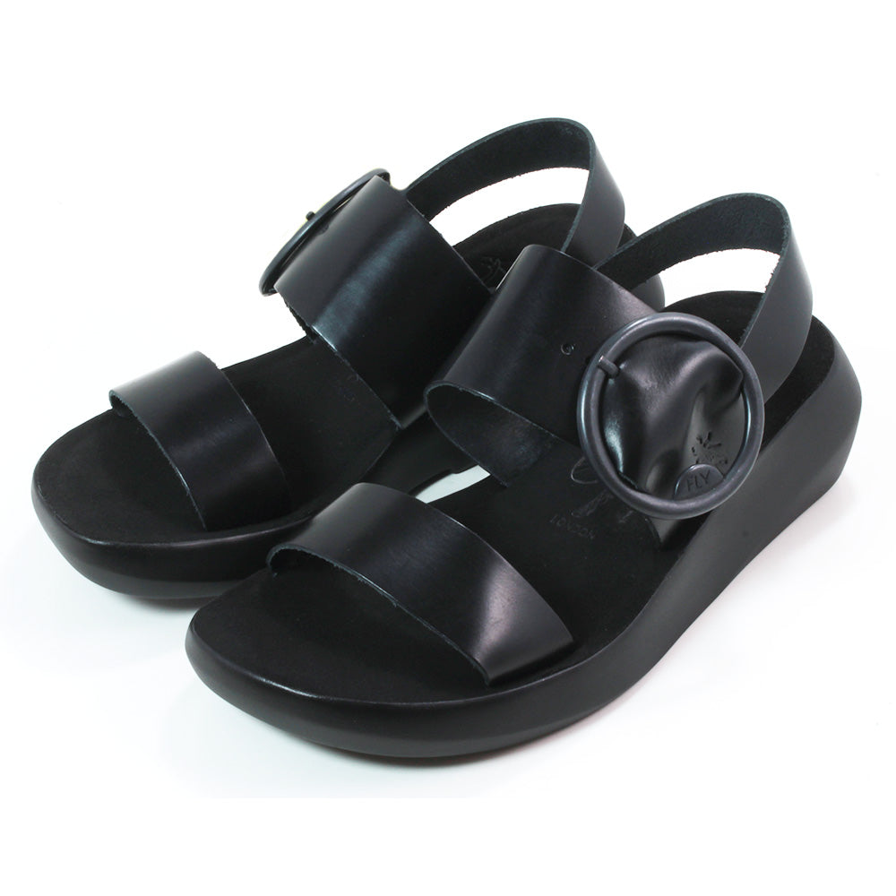 Fly Bridle Sandals in Black