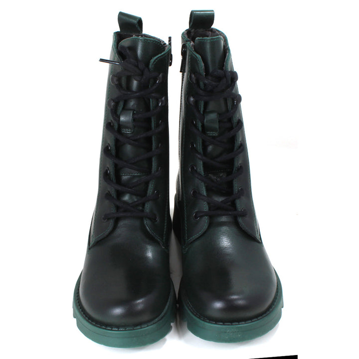 Fly London Reid Lace Up Boots in Petrol