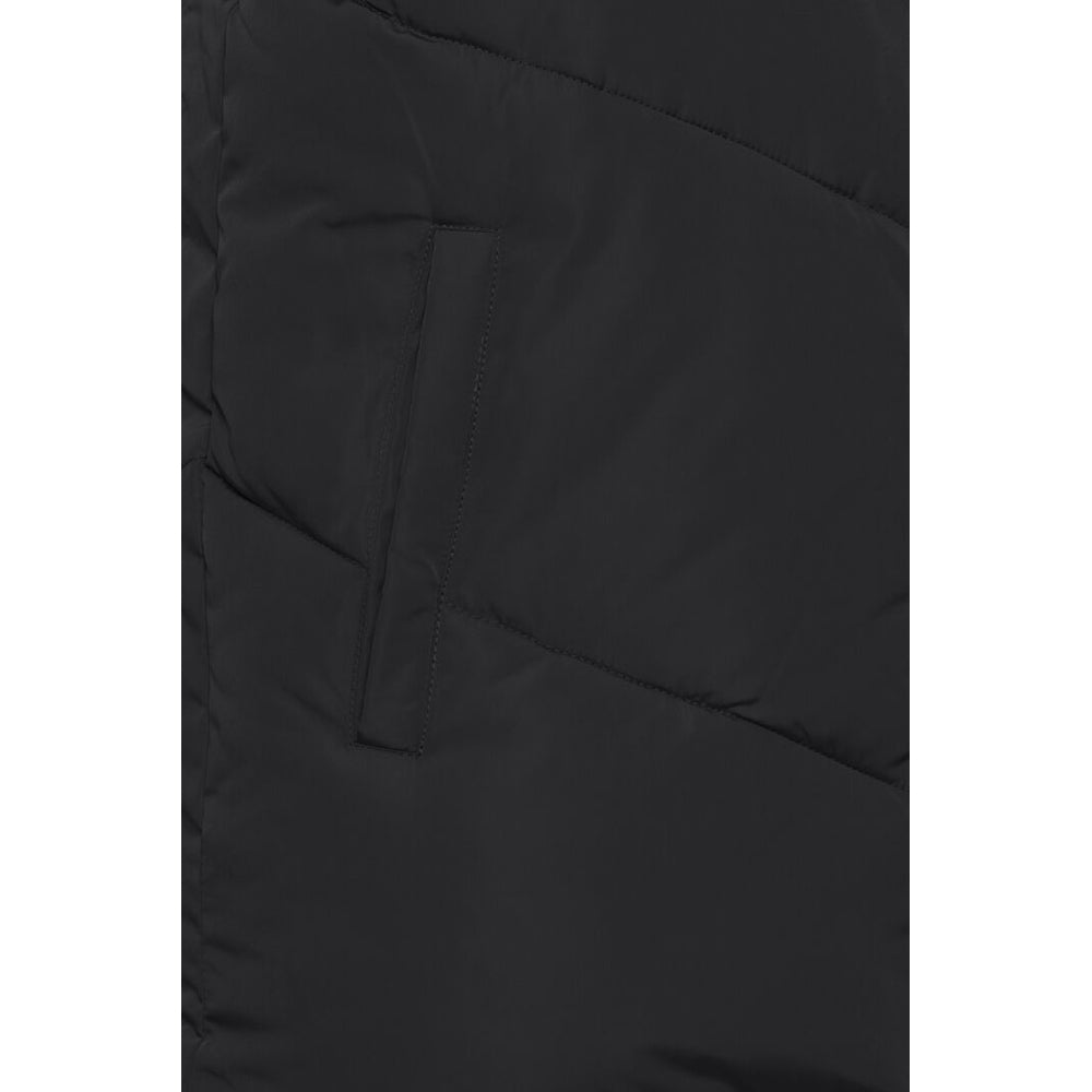 Ichi Waist Length Black Padded Gilet