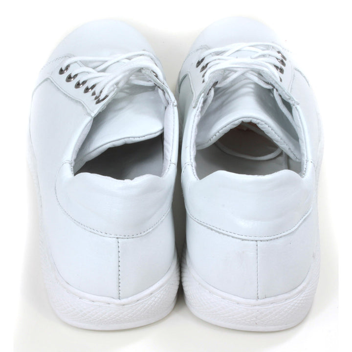 Lazy Dogz Forage Leather Trainers in White
