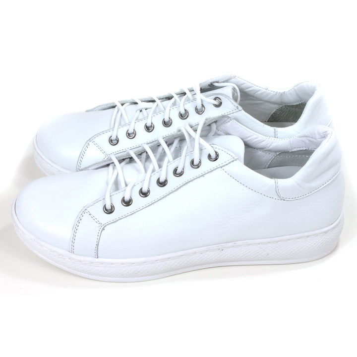 Lazy Dogz Forage Leather Trainers in White