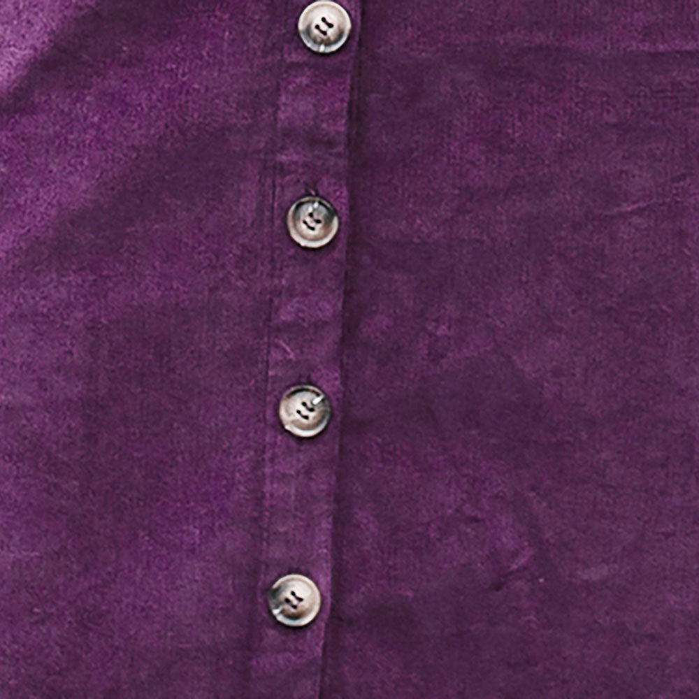 Lily & Me Button Through Skirt in Damson