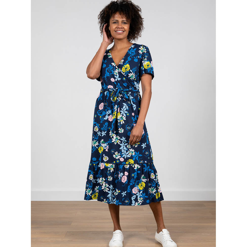 Lily & Me Navy Marguerite Collage Dress
