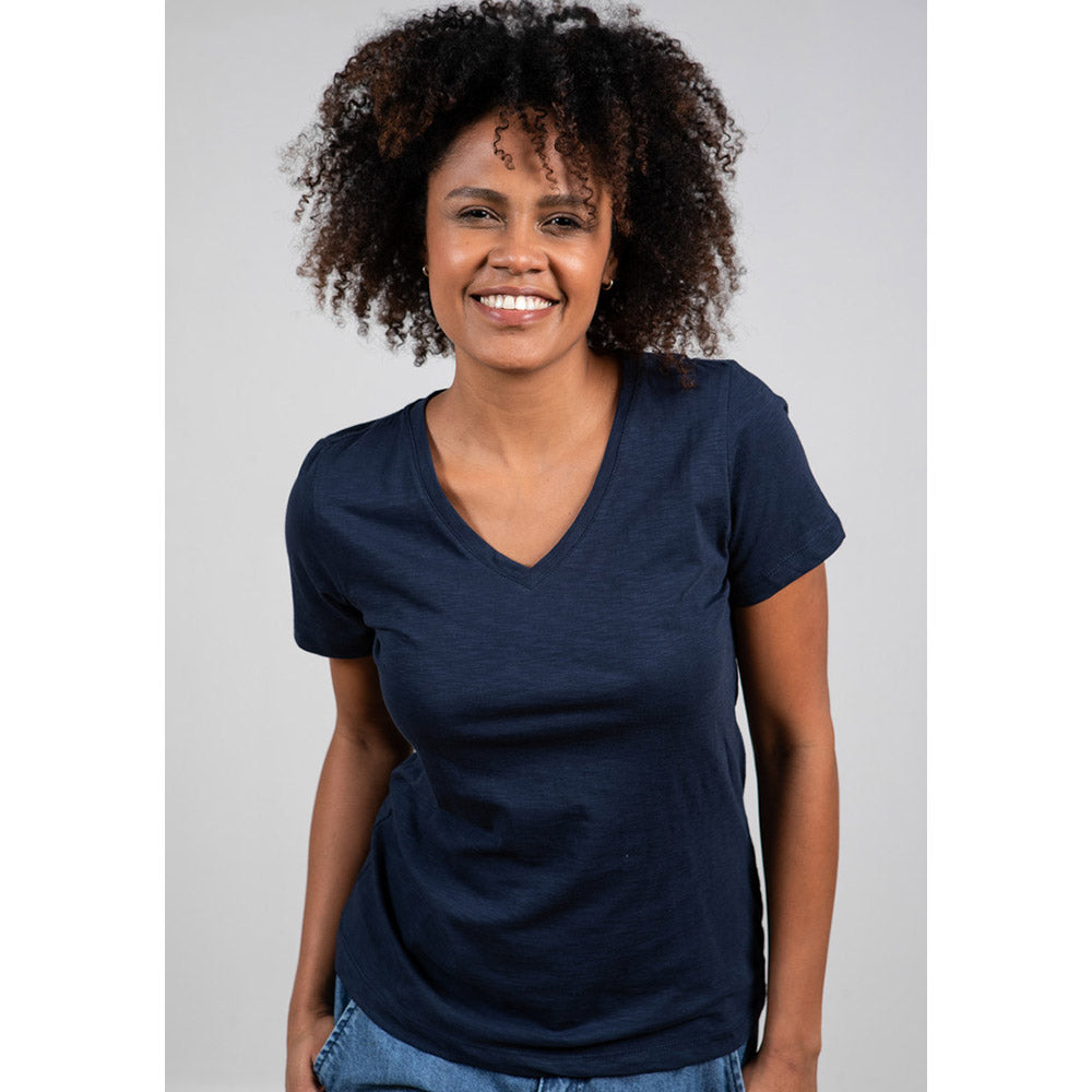 Lily & Me Plain Victoria Tee in Navy