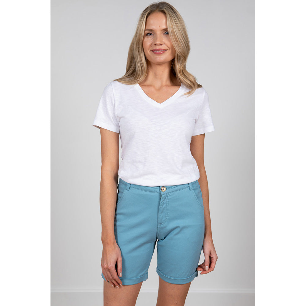 Lily & Me Plain Victoria Tee in White