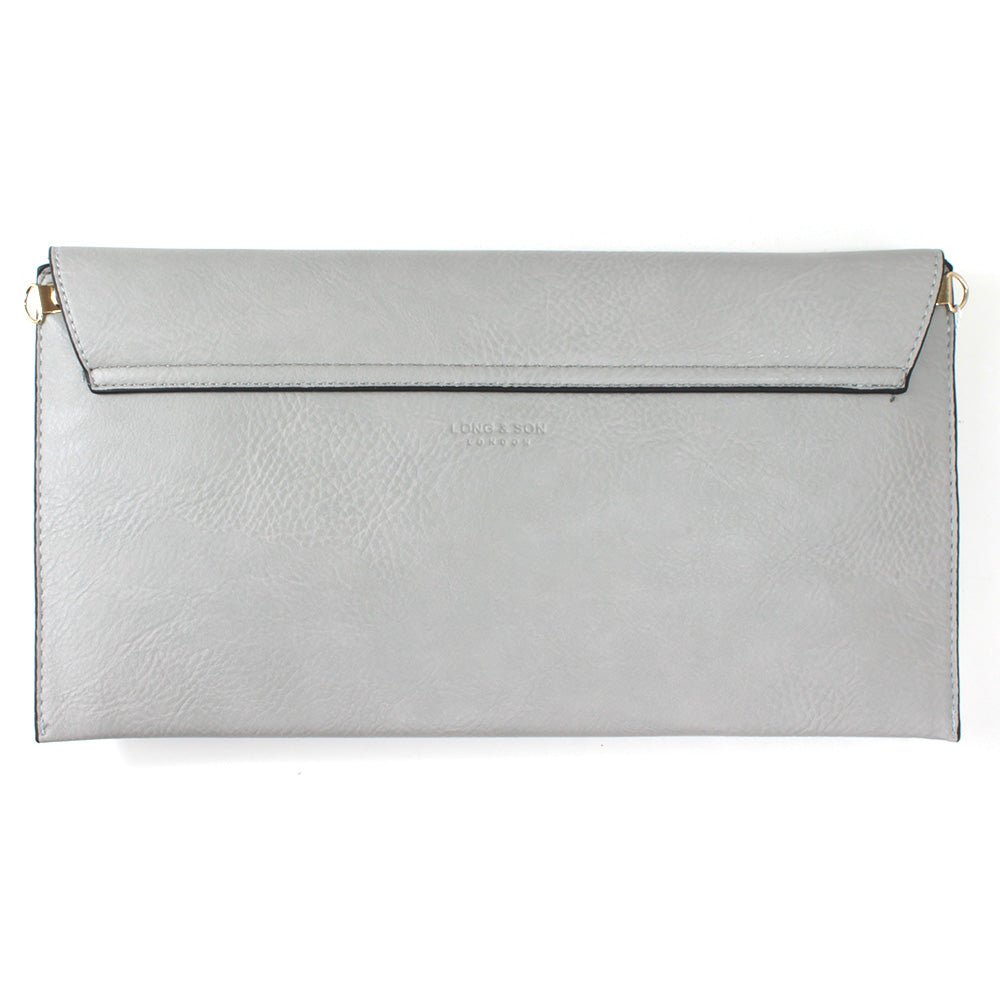 Envelope Bag with Strap Grey