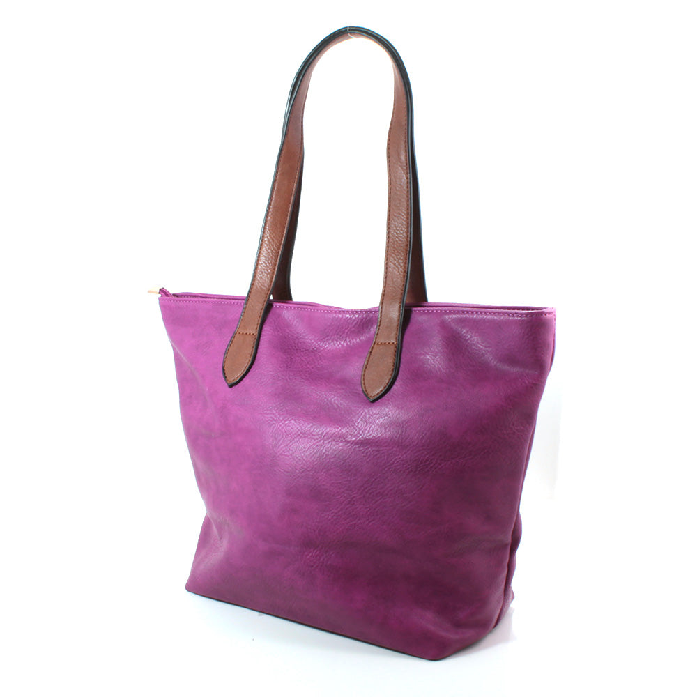 Tote Zip Bag in Purple