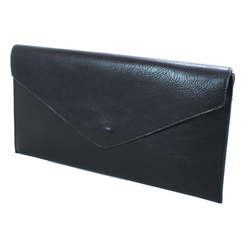 Envelope Bag with Strap Black